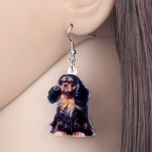 Black King Charles Earrings